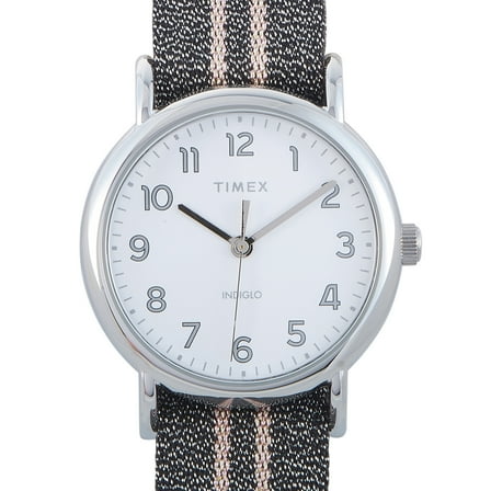 Timex Weekender 38 mm Gray Metallic Strap Watch TW2R92200
