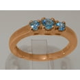 thumbnail image 3 of LBG British Made 14k Rose Gold Real Genuine Blue Topaz Womens Promise Ring - 33 size options - Size 8.25, 3 of 6
