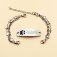 thumbnail image 2 of MetalJC Stainless Steel Medical Alert ID Bracelet for Women, Engraved Xarelto, 2 of 6