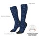 thumbnail image 4 of Fotbe Snowflake Dark Blue Calcetas Divertidas Estampadas para Hombre y Mujer, Calcetas de Algodón hasta la Rodilla para Caminar, Correr, Enfermería y Embarazo, 4 of 6