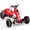 Red, variant on Foldable Electric Kids Go Kart, Joyracer 12V Ride on Toys with Adjustable Seat, EVA Wheels, LED Music, White