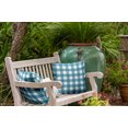 thumbnail image 4 of 18" x 18" Simply Daisy Gingham Plaid Polyester Indoor/Outdoor Pillow, Unreal Teal Qty 1, 4 of 6