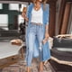 thumbnail image 1 of Pntutb Mujeres Color Sólido Casual Manga Larga Bolsillo Media Longitud Cardigan Tops Dividir Tenedor Blusa Abrigo Liquidación Pntutb Pntutb-3642, 1 of 5