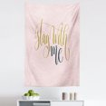 thumbnail image 1 of Saying Tapestry, Stay with Me Being a Companion by Your Side Holding Hands Dream Typography Artwork, Fabric Wall Hanging Decor for Bedroom Living Room Dorm, 5 Sizes, Multicolor, by Ambesonne, 1 of 1