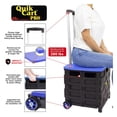 thumbnail image 3 of dbest Produits Quik Cart Chariot à Main Pro Pliable Dolly W / Siège de Couvercle, Bleu, 3 of 6
