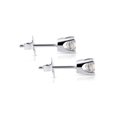 thumbnail image 2 of Boucles d'Oreilles Clous en Or Blanc 14 K avec Diamants Ronds Taille 1/3 ctw, 2 of 4