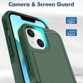 thumbnail image 5 of ELEHOLD for iPhone 14 Plus 6.7 inch Case, Armor Rugged Hard PC Soft TPU Hybrid Anti-Drop Camera Lens Protection Shockproof Glossy Non-Slip Slim Fit Case for iPhone 14 Plus,Darkgreen, 5 of 5