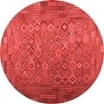 thumbnail image 1 of Ahgly Company Indoor Round Southwestern Red Country Area Rugs, 5' Round, 1 of 4