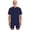Dark Blue, variant on Adaptive Clothing for Men Short Sleeve Front Double-Zip Crotch Short Leg Jumpsuits with Special Needs Black S