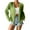 Green, variant on Women's Cardigan Solid Color Lace Knitted Cardigan With A V Neck And Three Quarter Sleeves For Ladies,Black Women's Cardigan M