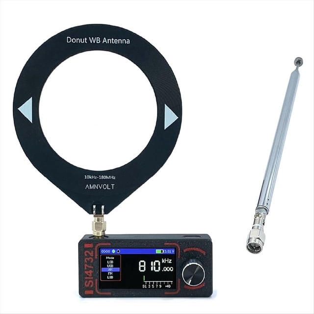 Receptor de Radio Mini SI4732 de Banda de 0,5 A 108 MHz, Compatible con FM, AM y SSB. Amplificador de Auriculares Integrado.
