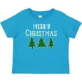 thumbnail image 3 of Inktastic Merry Christmas Green Plaid Christmas Trees Boys or Girls Baby T-Shirt, 3 of 5