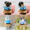 thumbnail image 6 of Polyester Cute Pet Halloween Clothes Samurai Funny Upright Costume Dress Up For Cats Dogs Pet Cosplay Costume S, 6 of 6
