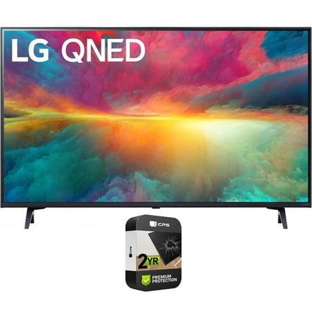 LG 75QNED75URA 75 Inch 4K HDR Smart Quantum Dot NanoCell TV 2023 Bundle with 2 YR CPS Enhanced Protection Pack