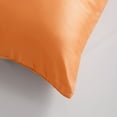 thumbnail image 4 of Flxxie Soft Cooling Body Pillowcase Cover Satin Silky Hidden Zipper 20x54 Orange, 4 of 5