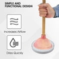 thumbnail image 3 of Tutuviw Plunger Tray White, Toilet Plunger Holder, Plunger Mat, Plunger Tray Air Drying Mat for Bathroom Plunger Accessories, Plunger Holder Catches Drips & Dries Quickly - White, 2Pcs, 3 of 7