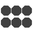 thumbnail image 2 of Pofeuu Golf Balls Print Leather Coasters Set of 6, Round Cups Mugs Mat Pad for Home Kitchen Heat Resistant Drink Coasters,Octagon, 2 of 7
