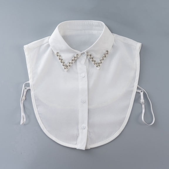 Simple False Collar for Women Colorful Elegant Faux Shirt With Decorative Collar Women'S Versatile Sweater-Style Blouse Collar Tie Neck Decoration Accessory False Collar 2026 Sales Under $1