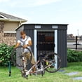thumbnail image 2 of Catrimown All Weather Shed Metal, 70.24"x 72.44"x 47.24", Gray, 2 of 7