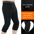thumbnail image 5 of 2 Pack Men's Compression Pants 3/4 Compression Tights Leggings with Knee Pads Base Layers for Basketball Athletic, 5 of 9