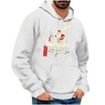 thumbnail image 2 of Wancir Mens Hooded Sweatshirt Long Sleeve Casual Corduroy Drawstring Pullover Hoodies with Pocket, 2 of 4