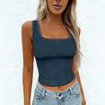 thumbnail image 2 of Women's Ribbed Tank Tops，Running Tank Tops For Women Cotton Ribbed Fitted Tank Top Scoop Neck Tank Top Sleeveless Tank Tops For Women Women Ribbed Racerback Top Workout Tank Tops, 2 of 4