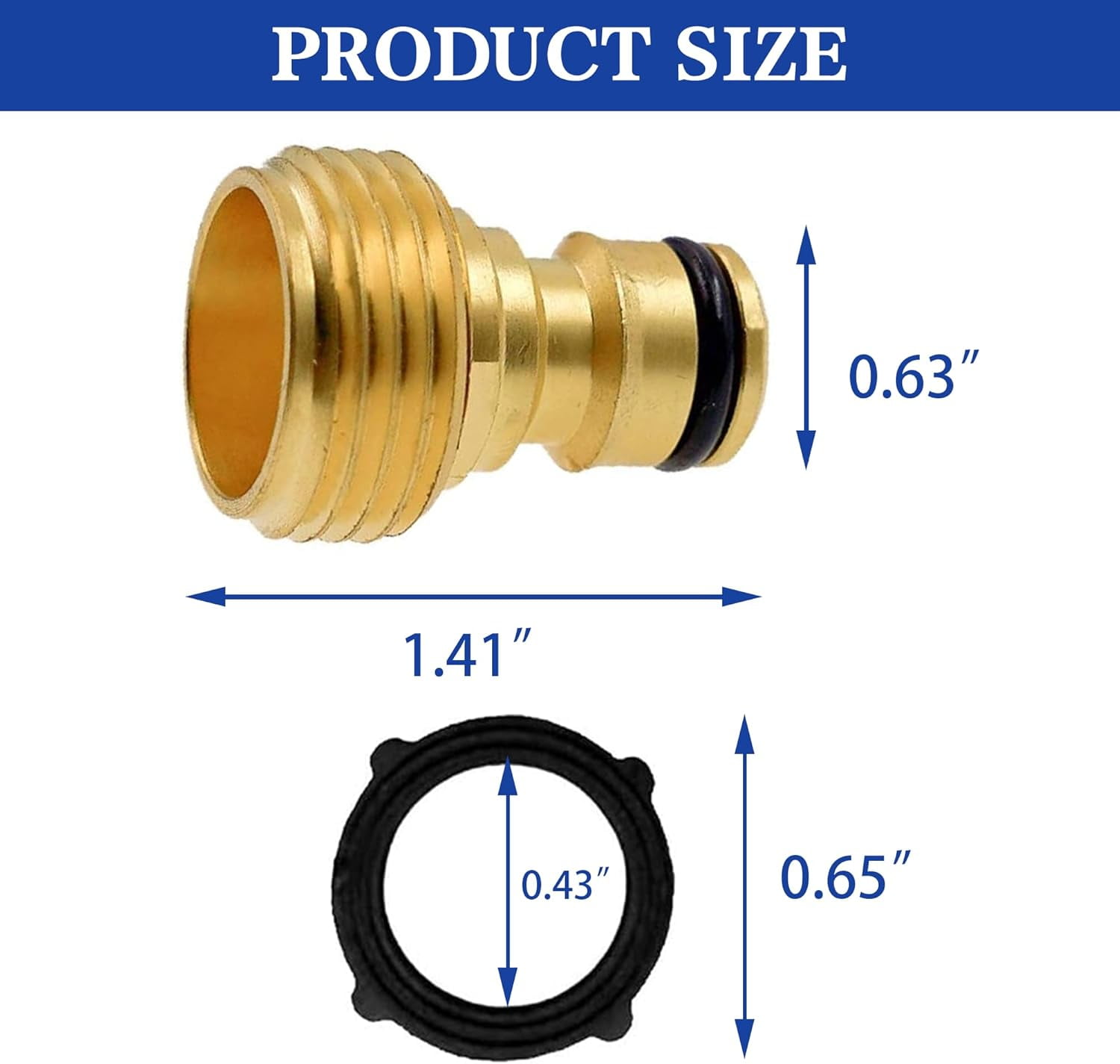 Garden Hose Coil Spring Kink Protector Aluminum Quick Connect Release Fitting