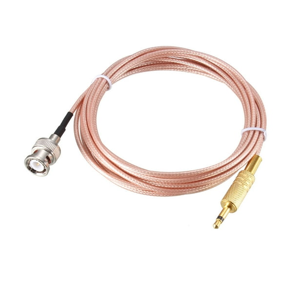 Uxcell BNC Male to 3.5mm (1/ 8") Male Coaxial Power Audio Cable 3Meter/ 10Ft