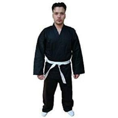 Woldorf USA BJJ Jiu Jitsu Uniform Black NO Logo Competition Uniform, Martial Arts, Fighting Uniform, Training Uniforms, Pre-Shrunk, Ultra Light Weight Uniforms Soft Fabric