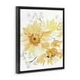 thumbnail image 4 of Stupell Industries Yellow Brushed Flowers Botanical & Floral Painting Black Floater Framed Art Print Wall Art, 17 x 21, 4 of 10
