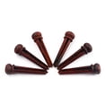 thumbnail image 1 of EeaseCA 6 PCS Rosewood Bridge String Pegs for Folk Acoustic Guitar Musical Stringed Instruments Guitar Parts Accessories, 1 of 7
