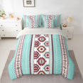 thumbnail image 2 of jejeloiu Retro Boho Aztec 7-Piece Twin Bedding Sets,Geometric Rhombus Triangle Bedding Comforter Set For Adults Reversible, 2 of 8