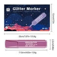 thumbnail image 3 of SLYNSHome 8Pack Glitter Highlighters,Chisel Tip Metallic Highlighter Note Taking and Journaling Supplies Stationery Gift, 3 of 6