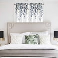 thumbnail image 3 of Blue Grey Eucalyptus Kitchen Curtains Window Panels, Watercolor Spring Weeping Botanical Insulated Window Treatment Curtain, Grommet Curtains for Bedroom/Living Room/Bathroom, 2 Piece 42"Wx54"L, 3 of 8