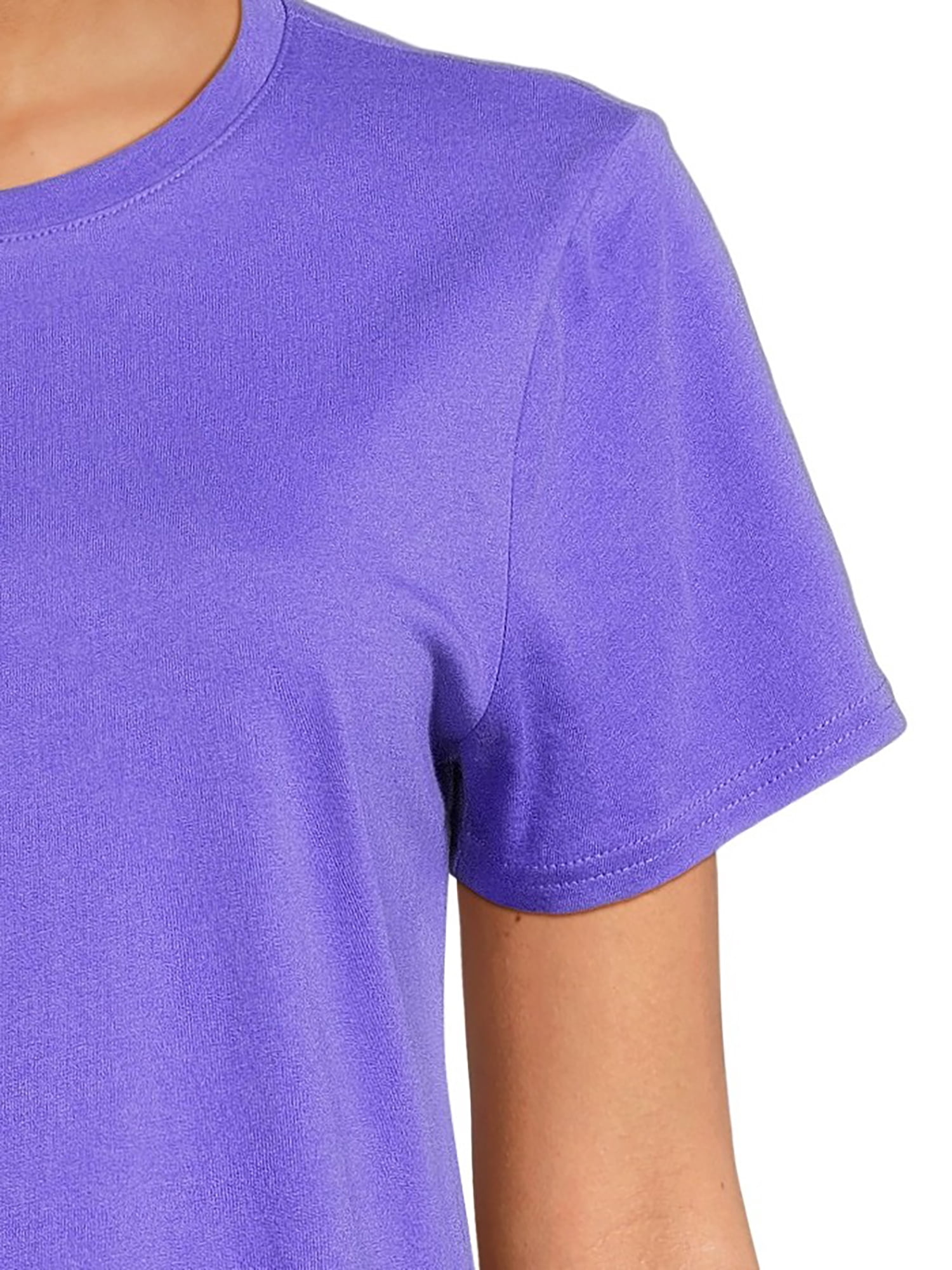 RealSize Women's Crewneck Tee with Short Sleeves, Sizes XS-XXXL