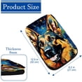 thumbnail image 4 of Shepherd Dog Soft Comfortable Furry Printed Car Armrest Cover Accessory - 12.5x8.2 Inch, 4 of 6