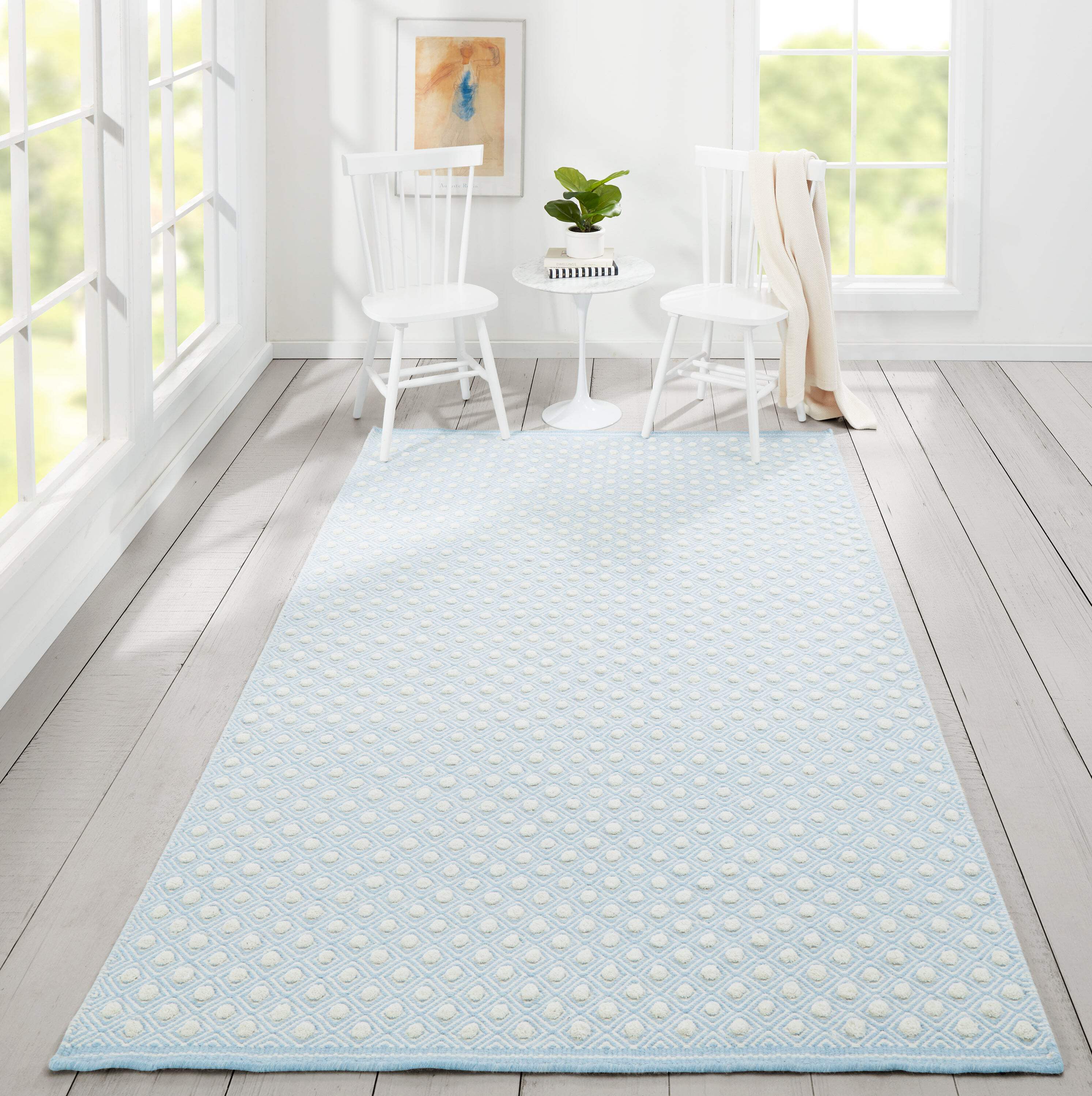 Erin Gates by Momeni Langdon Windsor Blue Hand Woven Wool Area Rug 8'6" X 11'6"