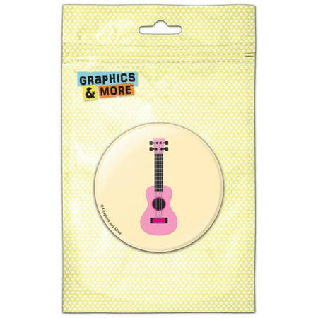

Pink Ukulele Refrigerator Button Magnet