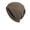 Khaki, variant on Mwjwdo Unisex Cuffed Knit Beanie Gradient Tip Large Pom 3D Cable Soft Fabric for Market Strolls Red