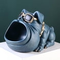 thumbnail image 3 of Estatua de perro, figurita, joyero, escultura artística, decoración para el hogar y la sala de estar. Azul, 3 of 9
