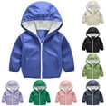 thumbnail image 2 of purcolt Toddler Baby Waterproof Raincoats Kids Full Zip Hooded Lightweight Rain Jacket Outerwear for Boys and Girls 12Months-7Years, 2 of 9