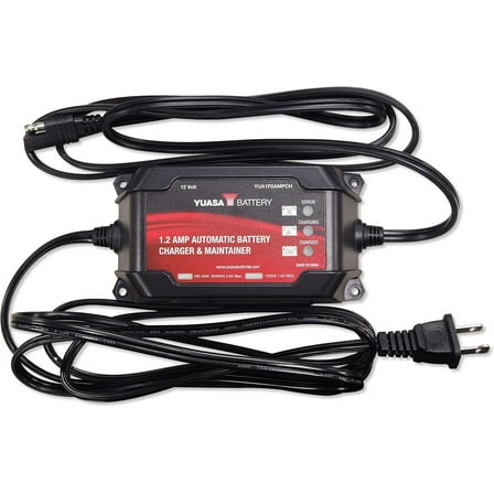Yuasa Battery Charger & Maintainer Automatic 1.2A 50 State Compliant