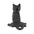 thumbnail image 3 of Tope de Puerta QWORK de Hierro Vintage con Forma de Gato Negro Decorativo, 3 of 6