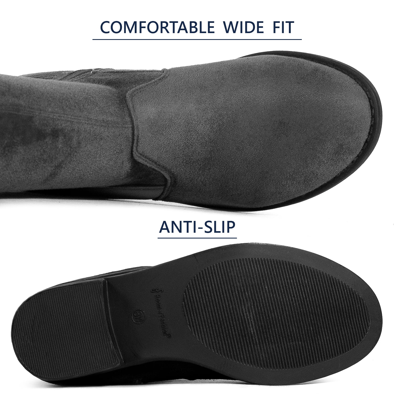 wide width sock boots