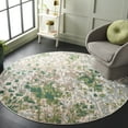 thumbnail image 2 of SAFAVIEH Monaco Driskoll Abstract Area Rug, Green/Blue, 6'7" x 6'7" Round, 2 of 7