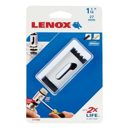 UPC: 0885363223842 | Lenox 2001113 0.5 in. Speed Slot 1-1-16 in. dia. x 1.5 in. Bi-Metal Hole Saw