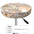 thumbnail image 4 of Fotbe World Map With Animals Stool Covers Round,Waterproof Round Bar Stool Covers Bar Chair Covers Washable Stool Cushion Slipcover for 12-14 Inch Chair-13 inch, 4 of 7