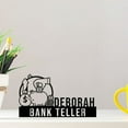 thumbnail image 2 of Custom Bank Teller Desk Name Plate, Bank Teller Metal Nameplate For Desk, 2 of 4