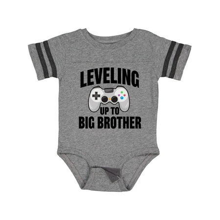 

Inktastic Leveling Up to Big Brother Gift Baby Boy Bodysuit