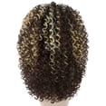 thumbnail image 4 of Pop Goddess | Women's Brown Color Curly Shoulder Length Trendy Pop Goddess Wig, 4 of 9